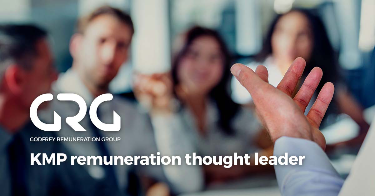 GRG – a thought leader in Australian KMP remuneration advice